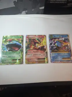 Pokemon TCG XY Venusaur EX Charizard EX M Blastoise EX Holo Card Lot - 3 Cards - Image 1