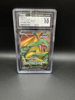 Rayquaza V (Full Art) 193/203 SWSH07: Evolving Skies CGC 10 Graded Pokemon Card - Image 1