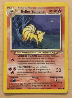 Pokemon TCG - Helles Vulnona (Light Ninetales)- 50/105 - UNLIMITED - NEO DESTINY - Image 1