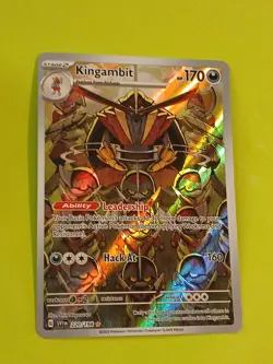 Pokemon Scarlet & Violet Base Kingambit 220/198 illustration rare - Image 3