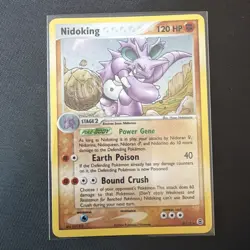 Pokemon Nidoking 8/112 Holo Swirl 2004 EX Fire Red Leaf Green - Image 1