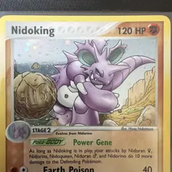 Pokemon Nidoking 8/112 Holo Swirl 2004 EX Fire Red Leaf Green - Image 4