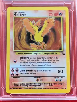 Moltres 12/62 Holo Fossil | 1999 Pokemon Game | Excellent Condition in Case RARE - Image 2