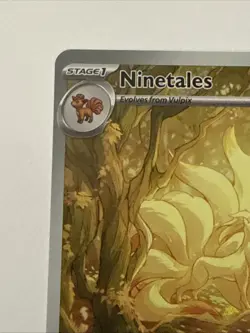 Ninetales Pokemon Obsidian Flames 199/197 Illustration Rare Full Art Holo SV NM - Image 2