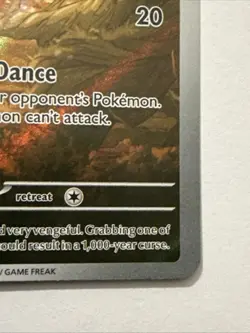 Ninetales Pokemon Obsidian Flames 199/197 Illustration Rare Full Art Holo SV NM - Image 4