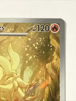 Ninetales Pokemon Obsidian Flames 199/197 Illustration Rare Full Art Holo SV NM - Image 5