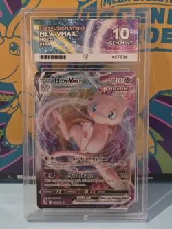 Mew VMAX 114/264 Fusion Strike SWSH Graded Pokemon Card ACE 10 GEM MINT - Image 1