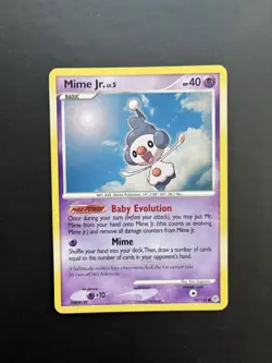 Pokemon TCG Mime Jr. Diamond Pearl 90/130 LP - Image 1
