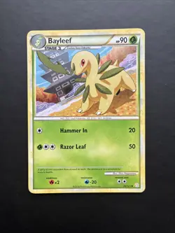 Pokemon TCG Bayleef Heartgold Soulsilver 35/123 LP - Image 1