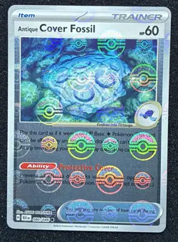 Antique Cover Fossil (Poke Ball Pattern) 080/086 Pokemon Common SV: Black Bolt C - Image 1