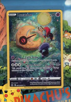 Pokemon TCG Lunatone GG11/GG70 Crown Zenith Galarian Gallery Holo NM/M - Image 1