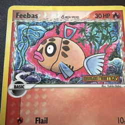Pokemon TCG - Feebas - Dragon Frontiers 49/101 - Reverse Holo - STAMPED - 2006 - Image 4