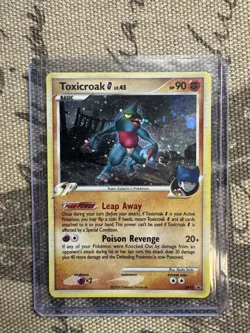 Toxicroak G DP41 Black Star Promos Diamond & Pearl Holo Pokemon 2009 LP SWIRL - Image 1