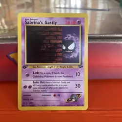 Pokemon TCG Sabrina's Gastly 96/132 1st Edition Gym Challenge Common WOTC - Image 3