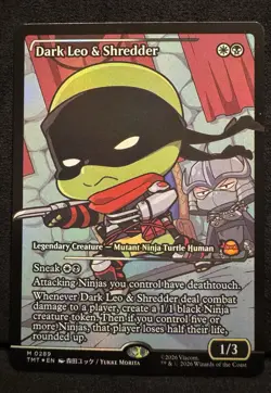 Dark Leo and Shredder Showcase TMT 289 (MTG TMNT 2026) - Image 1