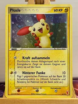 Plusle 6/12 Ex Trainer Kit Holo Deutsch VG Pokemon - Image 1