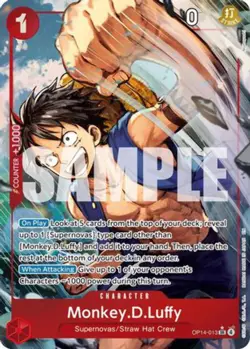 [ALTERNATE ART] Monkey.D.Luffy (OP14-013) SR - One Piece The Azure Sea's Seven - Image 1