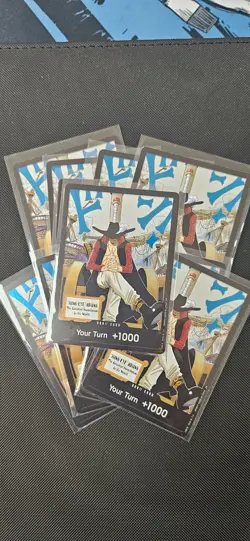 x10 Dracule Mihawk DON!! OP14 – Azure Sea’s Seven – One Piece Card Set (English) - Image 1
