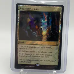 Big Apple, 3 a.m. - 42 - MTG: Teenage Mutant Ninja Turtles - Rare - Surge Foil - Image 1