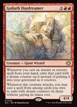 MTG Goliath Daydreamer Lorwyn Eclipsed #143 Rare Magic The Gathering - Image 1
