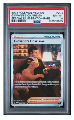 2023 POKEMON MEW EN-151 | SPECIAL ILLUSTRATION RARE GIOVANNI'S CHARISMA 204 - Image 1
