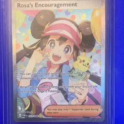 Pokemon Rosa's Encouragement Full Art Holo Rare Trainer-Supporter 123/088 - Image 5
