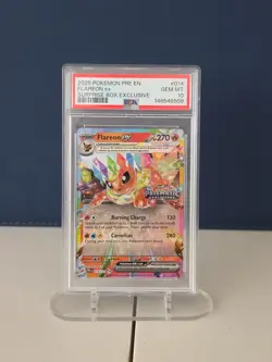 2025 Pokemon Flareon Ex Prismatic Evolutions Stamped Suprise Box Exclusive 10 - Image 1