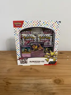 Pokemon TCG Scarlet and Violet - 151 Alakazam ex Collection Box - 4 Packs 820650855269 - Image 1