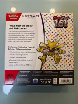 Pokemon TCG: Scarlet & Violet-151 Alakazam EX Collection Booster Box 820650855269 - Image 2