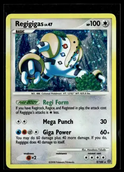 Regigigas 9/100 Stormfront Rare Holo Pokemon - Image 1