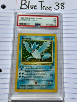 1999 Pokemon Articuno 2/62 Fossil Holo PSA 7 - Image 1