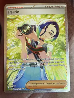 Pokemon TCG Trainer Perrin Holo Special Illustration Rare Twilight Masquerade - Image 5
