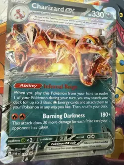Pokemon TCG Charizard EX Jumbo Lenticular Promo Card (NM) Box Set Exclusive - Image 1