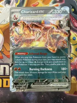 Pokemon TCG Charizard EX Jumbo Lenticular Promo Card (NM) Box Set Exclusive - Image 3