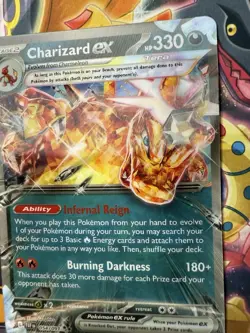 Pokemon TCG Charizard EX Jumbo Lenticular Promo Card (NM) Box Set Exclusive - Image 4