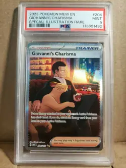 Giovanni's Charisma 204/165 PSA 9 Sv Scarlet & Violet 151 Holo Pokemon - Image 1