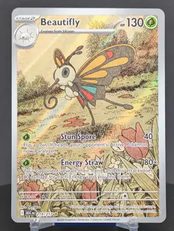 Pokemon Beautifly #219/217 English Ascended Heroes Illustration Rare Full Art - Image 1