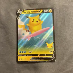 Pokemon TCG - CELEBRATIONS - SURFING PIKACHU V 008/025 - Image 1