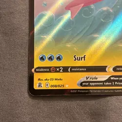 Pokemon TCG - CELEBRATIONS - SURFING PIKACHU V 008/025 - Image 5