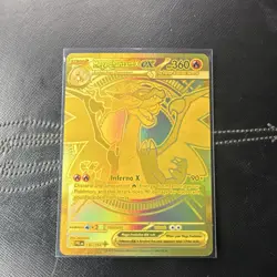 Pokemon Mega Charizard X EX Mega Hyper Rare 130/094 Phantasmal Flames Holo - Image 1