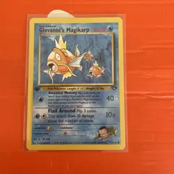 Pokemon TCG Giovanni's Magikarp 73/132 1st Edition Gym Challenge WOTC Vintage - Image 1