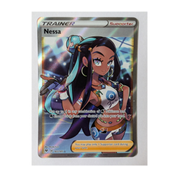 Pokemon TCG Nessa Full Art Holo Ultra Rare Trainer 183/185 Vivid Voltage 2020 - Image 1