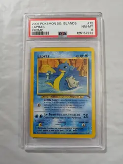 2001 Pokemon Southern Islands Promo 12/18 Lapras PSA8 Near Mint Like Deez Nuts - Image 1
