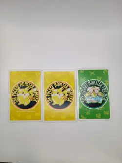 Pokemon 1998 Yellow Green Poker Deck Weedle Kakuna Beedrill 5 of Clubs - Image 2