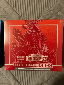 Pokemon TCG Battle Styles ETB Set Red & Blue Factory Sealed - Image 3
