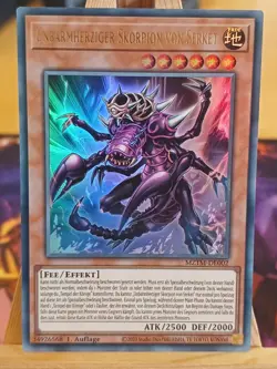 Unbarmherziger Skorpion Von Serket MZTM-DE002 Ultra Rare Deutsch NM YUGIOH - Image 1