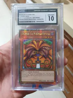Yu-Gi-Oh Exodia The Forbidden One TN23-EN002 25th Anniv. QCHR CGC 10 GEM MINT - Image 1