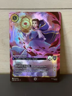 Disney Lorcana Fabled Belle 226/204 & | Enchanted | RARE | NM PACK FRESH - Image 1