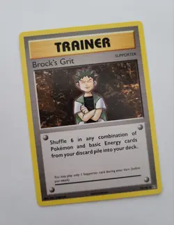 Pokemon Brock's Grit 74/108 XY Evolutions Trainer Card 2016 TCG English ENG - Image 1