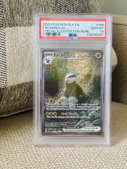 Pokemon Card Excadrill EX #168 Black Bolt PSA GEMT MINT 10 WORLDWIDE SHIP - Image 1